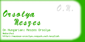 orsolya meszes business card